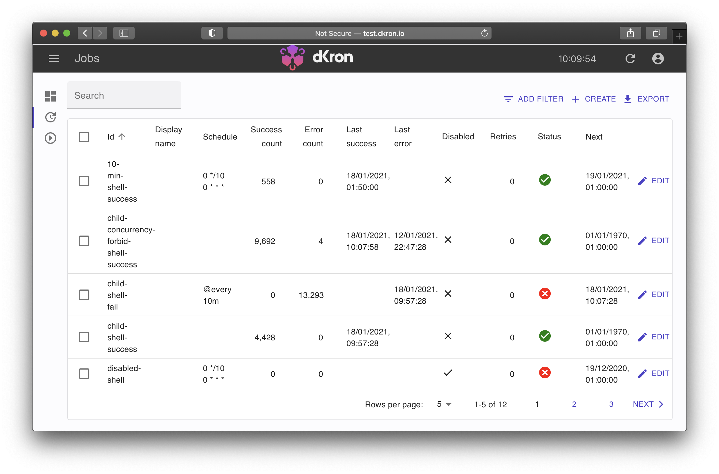 Linux Job Scheduler Web Interface